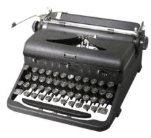 Old manual typewriter